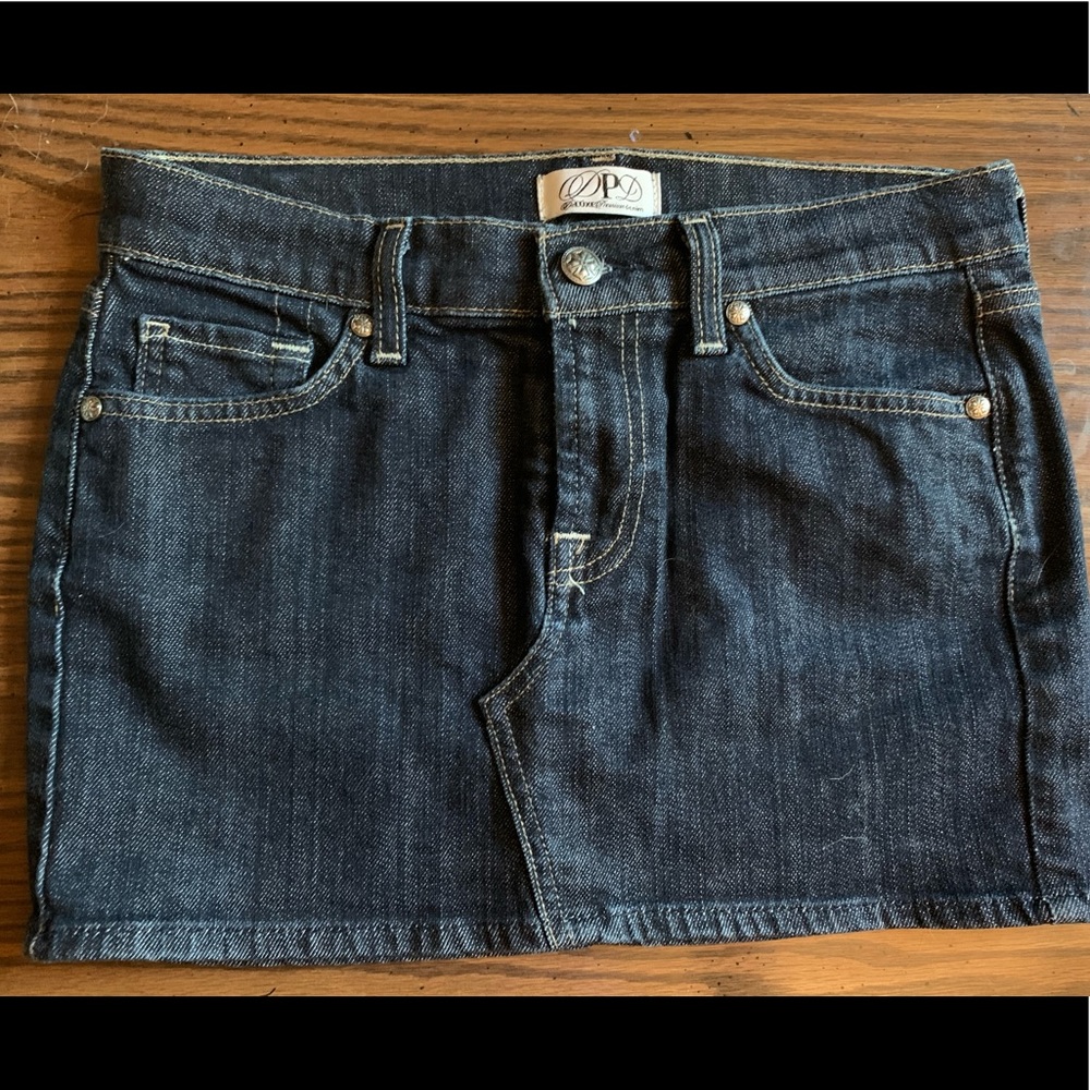 Dark Jean Skirt